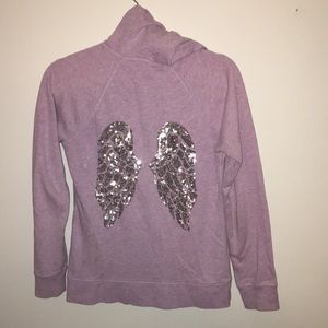 Lavender VS angel wing zip up